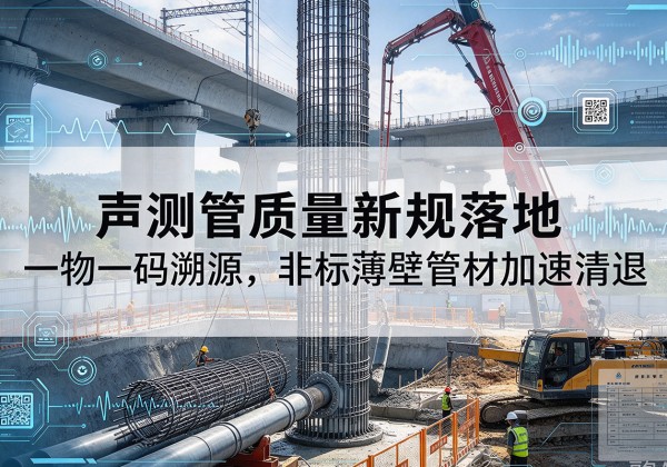 武功声测管质量新规落地，一物一码溯源，非标薄壁管材加速清退