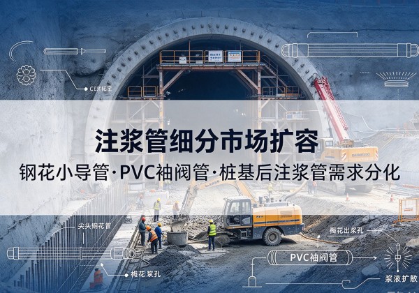 武功注浆管细分市场扩容，隧道钢花小导管、PVC 袖阀管、桩基后注浆管需求分化